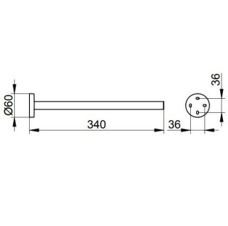 Держатель для полотенца  Keuco Edition  19022010000 хром